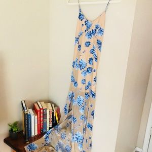 For Love & Lemons Marina Embroidered Maxi Dress